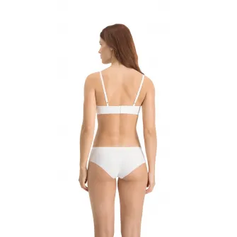 Puma, Set de chiloti hipster fara cusaturi - 2 perechi, Alb, XS