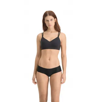 Puma, Set de chiloti hipster fara cusaturi - 2 perechi, Negru, L