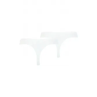 Puma, Set de chiloti tanga fara cusaturi - 2 perechi, Alb, L