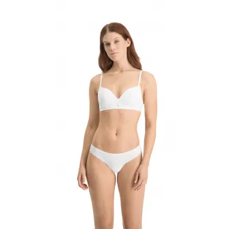 Puma, Set de chiloti tanga fara cusaturi - 2 perechi, Alb, M