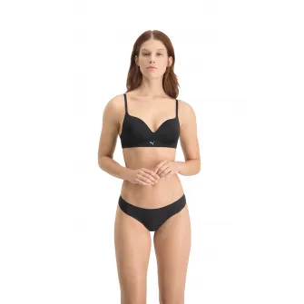 Puma, Set de chiloti tanga fara cusaturi - 2 perechi, Negru, XL