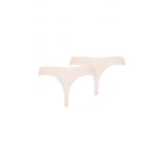 Puma, Set de chiloti tanga fara cusaturi - 2 perechi, Roz pal, L