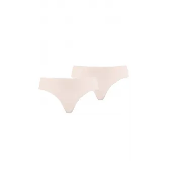 Puma, Set de chiloti tanga fara cusaturi - 2 perechi, Roz pal, L