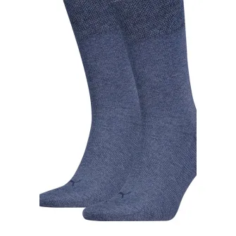 Puma, Set de sosete lungi cu logo - 2 perechi, Albastru prafuit, 47-49