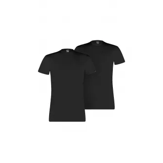 Puma, Set de tricouri de casa din bumbac - 2 piese, Negru, M