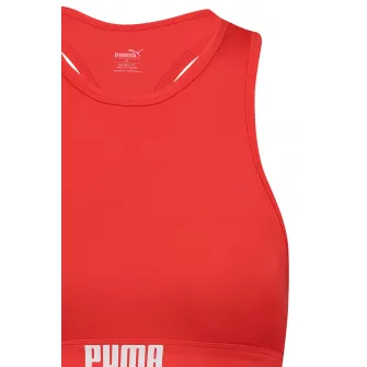Puma, Sutien de baie cu spate decupat, Oranj mandarina, XS