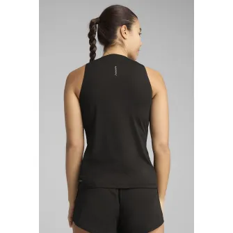 Puma, Top cu decolteu rotund, pentru alergat, Negru, XS