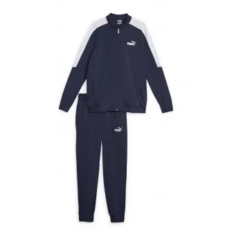 Puma, Trening cu detalii logo si fermoar, Alb, Bleumarin, M