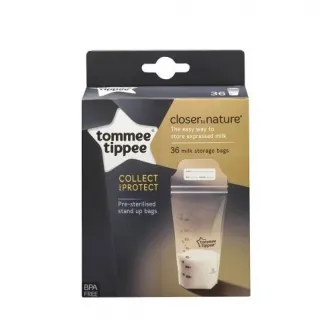 Pungi stocare lapte matern Tommee Tippee Closer to Nature, 36 buc