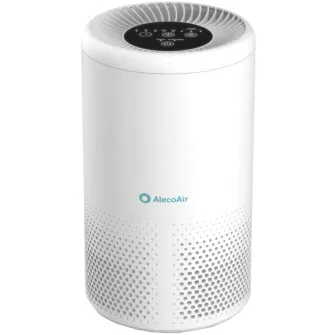 Purificator AlecoAir P15, Wi-Fi, Lampa UV, Filtru HEPA si Carbon, Ionizare, Telecomanda, Alb