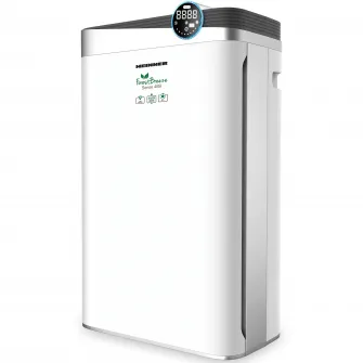 Purificator de aer Heinner HPA-488WIFI, CADR 488m³/h, 34~58m ², Control tactil cu display, Control WIFI, Telecomanda, Filtru HEPA H11, Generator ioni negativi, Senzor PM 2.5, Alb