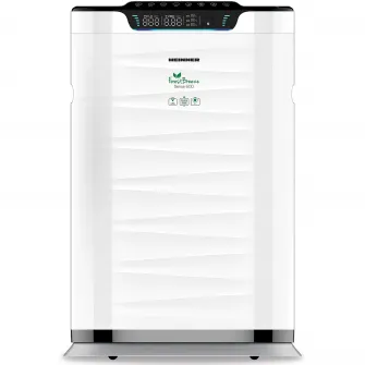 Purificator de aer Heinner HPA-600WIFI, CADR 600m³/h, 42~72m ², Control tactil cu display, Control WIFI, Telecomanda, Filtru HEPA H11, Generator ioni negativi, Senzor PM 2.5, Alb