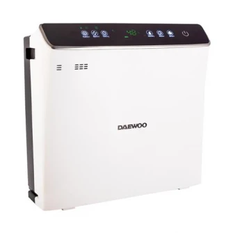 Purificator de aer si umidificator Daewoo DAP400 Wi-Fi, 75 W, 300 m3/h, filtru HEPA13, carbon activ, foto catalizator, lampa UV, rezervor apa 2.5 l, senzor inteligent, panou de comanda IMD, Anion, alarma automata, 45 dB