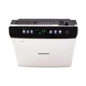 Purificator de aer si umidificator Daewoo DAP400 Wi-Fi, 75 W, 300 m3/h, filtru HEPA13, carbon activ, foto catalizator, lampa UV, rezervor apa 2.5 l, senzor inteligent, panou de comanda IMD, Anion, alarma automata, 45 dB