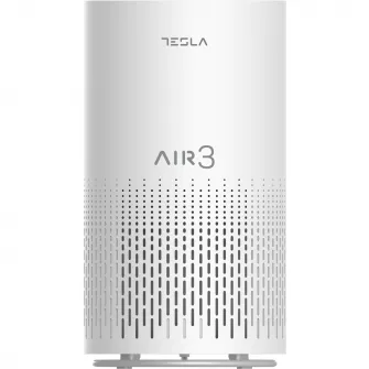 Purificator Tesla TAPA3, CADR 200 m3/h, Senzor calitate aer, WiFi, Timer, Filtru HEPA, Alb