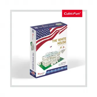 Puzzle 3D Cubic Fun - Casa Alba, 56 piese