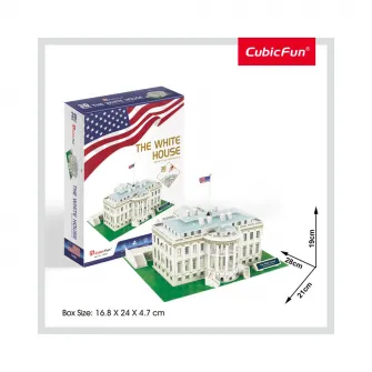Puzzle 3D Cubic Fun - Casa Alba, 56 piese