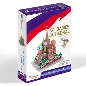 Puzzle 3D Cubic Fun - Catedrala St. Basil, 92 piese