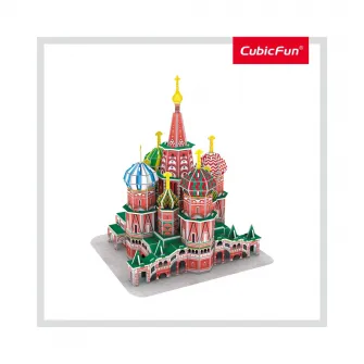 Puzzle 3D Cubic Fun - Catedrala St. Basil, 92 piese