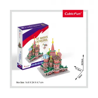 Puzzle 3D Cubic Fun - Catedrala St. Basil, 92 piese