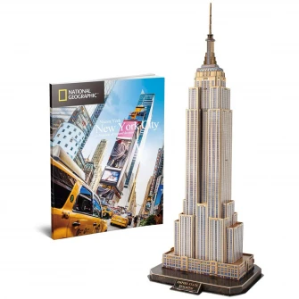 Puzzle 3D Cubic Fun - National Geographic, Empire State Building, 66 piese