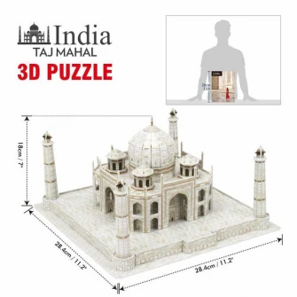 3D Cubic Fun Puzzle - National Geographic, Тадж-Махал, 87 деталей