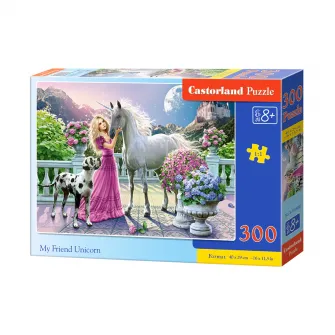 Puzzle Castorland, Prietenul meu unicorn, 300 piese