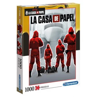 Пазл Clementoni - La Casa de Papel, Кража денег, 1000 деталей