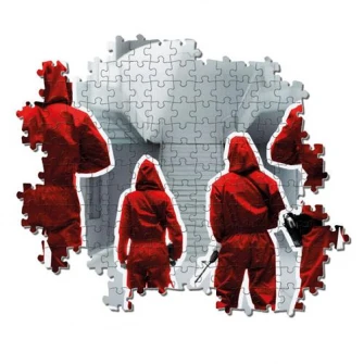 Пазл Clementoni - La Casa de Papel, Кража денег, 1000 деталей