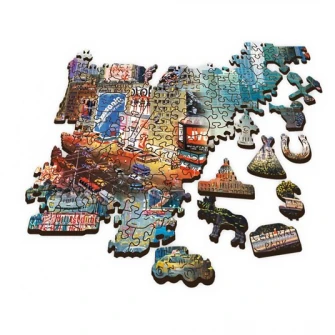 Puzzle din lemn Trefl - New York, 1000 piese