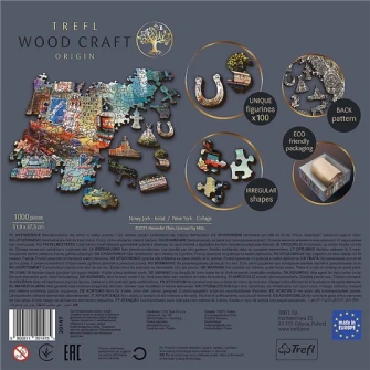 Puzzle din lemn Trefl - New York, 1000 piese