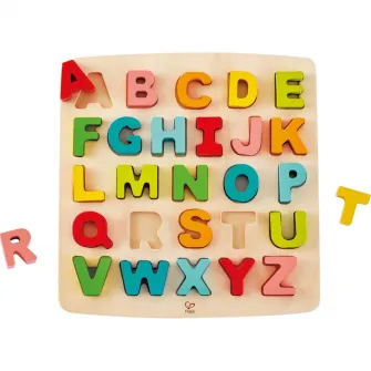 Puzzle Hape - Alfabet Chunky, 24 piese