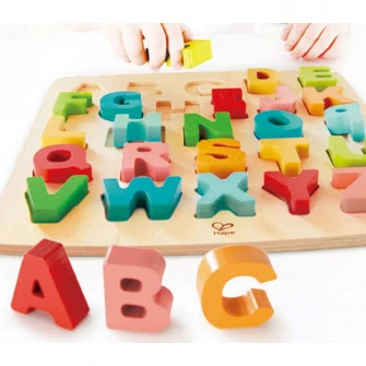 Puzzle Hape - Alfabet Chunky, 24 piese