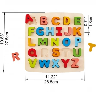 Puzzle Hape - Alfabet Chunky, 24 piese