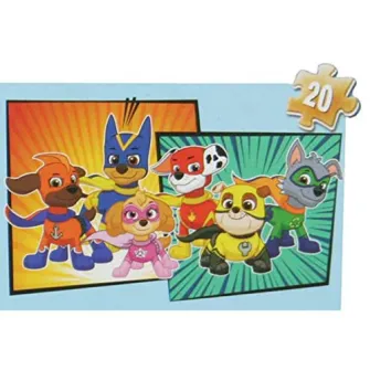 Puzzle lemn Paw Patrol 4 in 1, 12/16/20/24 piese