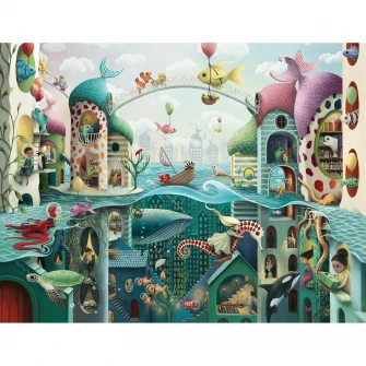 Puzzle Ravensburger - Aventura Pestilor, 2000 piese