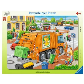 Пазл Ravensburger - Машина для сбора мусора, 35 деталей
