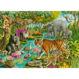 Пазл Ravensburger - Лес в Индии, 60 деталей