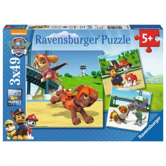 Puzzle Ravensburger - Paw Patrol, 3 in 1, 3x49 piese