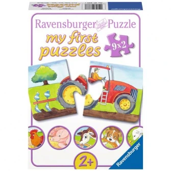 Пазл Ravensburger Моя первая головоломка - На ферме, 9 в 1, части 9x2