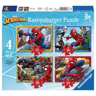 Пазл Ravensburger - Человек-паук, 4 в 1, 16.12.20/24 деталей