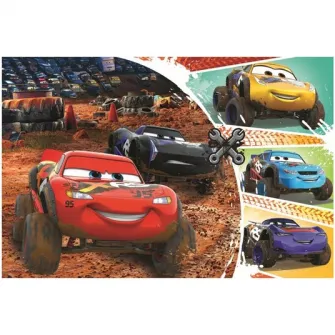 Пазл Trefl, Disney Cars, Молния Маккуин с друзьями, 60 деталей