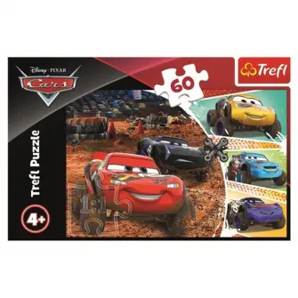 Пазл Trefl, Disney Cars, Молния Маккуин с друзьями, 60 деталей