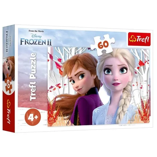 Пазл Trefl, Disney Frozen II, Ана и Эльза, 60 деталей