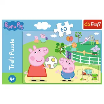 Puzzle Trefl - Peppa Pig, Distractie cu prietenii, 60 piese