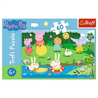 Пазл Trefl, Свинка Пеппа, Веселье на каникулах, 60 деталей