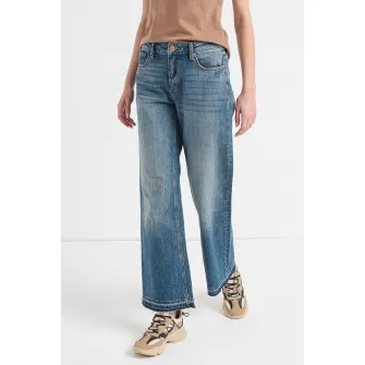 Q/S by s.Oliver, Blugi slim-fit cu croiala ampla Catie, Albastru inchis melange, 32-L30
