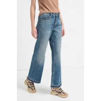 Q/S by s.Oliver, Blugi slim-fit cu croiala ampla Catie, Albastru inchis melange, 32-L30