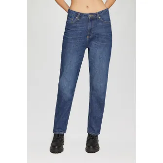 Q/S by s.Oliver, Blugi slim fit cu talie medie, Albastru inchis, W27-L32