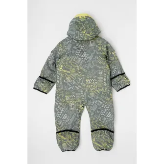 QUIKSILVER, Costum de iarna cu model si gluga, Kaki, 78 CM